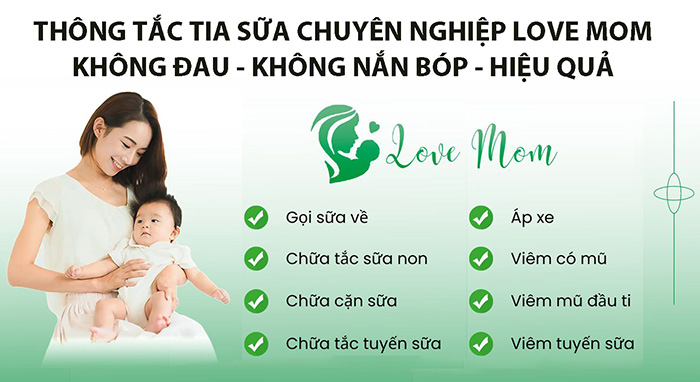 Dịch vụ thông tắc tia sữa tại nhà Love Mom