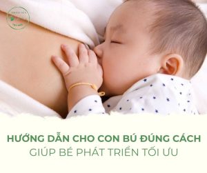 cho con bú đúng cách